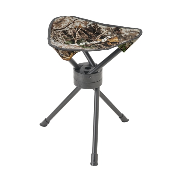 Pursuit Zonz Woodlands Camo Swivel Tripod Collapsible Hunting Stool with Carrying Case thumbnail