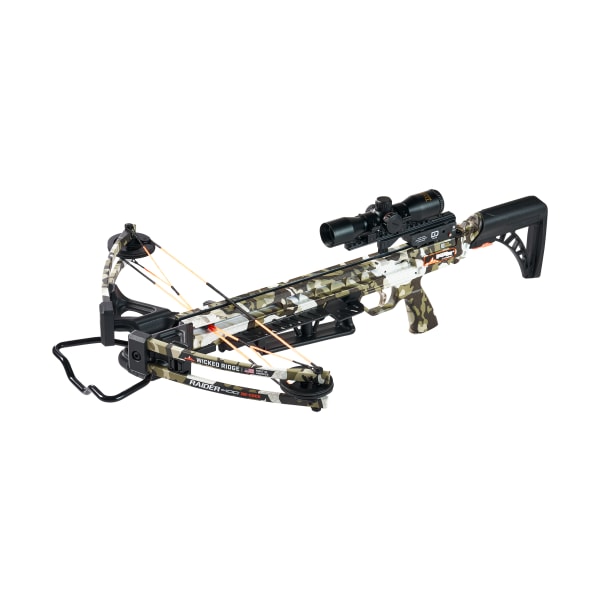 Wicked Ridge Raider 400 De-Cock Pro-View Crossbow Package with Tactical Stock thumbnail