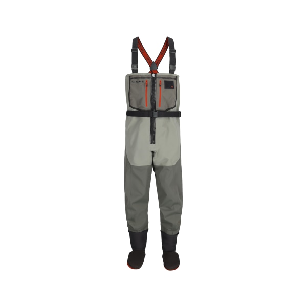 Simms Freestone Z Front Zip Stockingfoot Waders for Men - Smoke - S thumbnail