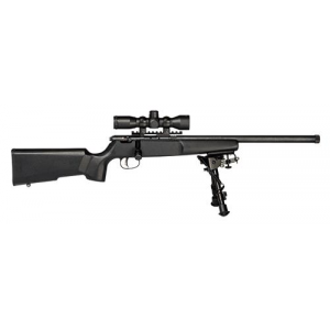 Rascal Target XP 16-1/8" Single Shot 22 Long Rifle Bolt Action Rifle with Scope - Black thumbnail