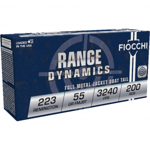 Range Dynamics Full Metal Jacket Boat Tail 55 gr 223 Remington Rifle Ammo - 200 Round Box thumbnail