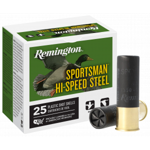 Sportsman Hi-Speed Steel #2 3″ 1-3/8 oz 12 Gauge Shotgun Ammo – 25 Round Box