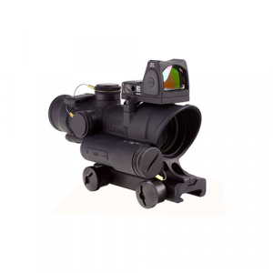 ACOG 4x 32mm LED Rifle Scope with RM06 Red Dot Sight - Matte Black - Crosshair - Red thumbnail