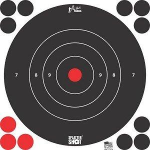 Splatter Shot 12" White Bull's-Eye Target 5/ct thumbnail