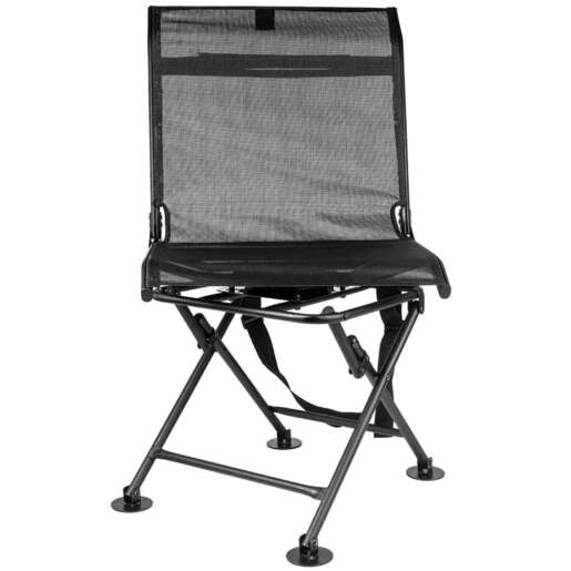 King's River XL Mesh Swivel Blind Chair - Black