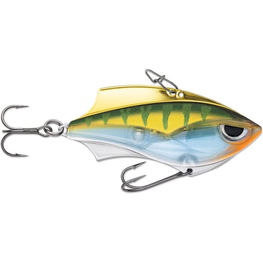 Rapala Rap-V Blade Ice Fishing Blade Bait - Albino Chrome Tiger