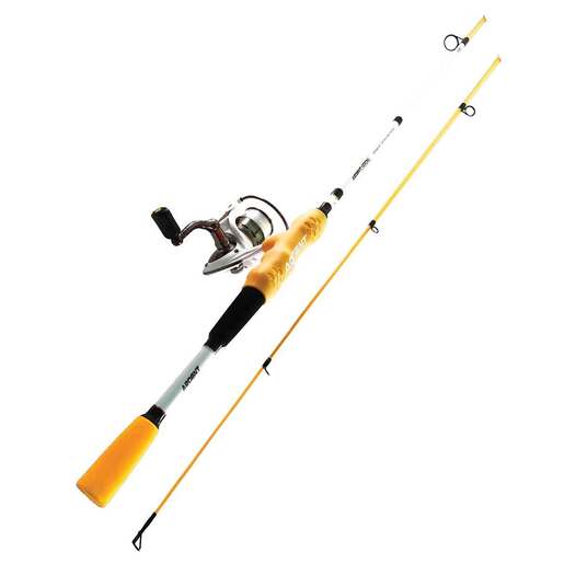 Ardent Comfort Grip Primo Spinning Rod and Reel Combo - Orange/White