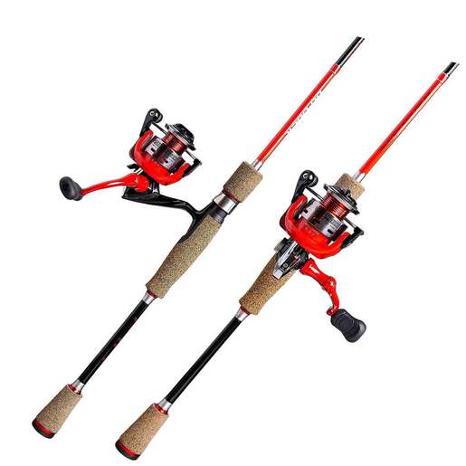 Favorite Fishing Do Dock Snub Nose Crappie Spinning Rod and Reel Combo - Red/Black