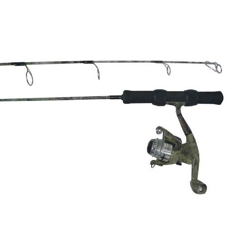 Fish Hunter Ice 24 Spinning Ice Fishing Combo - Camo