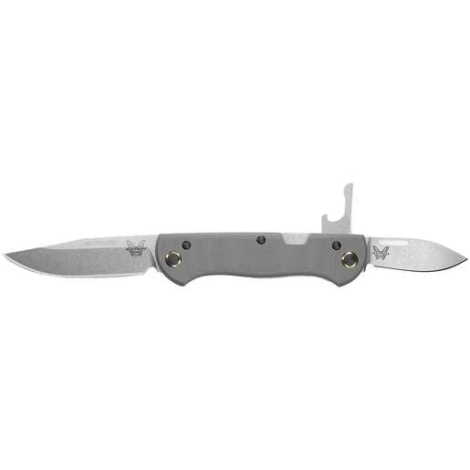 Benchmade Weekender 2.97 inch Folding Knife - Cool Gray - Cool Gray