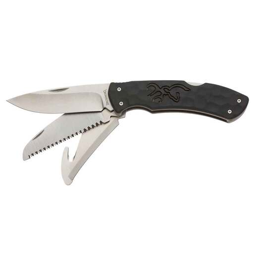 Browning Primal Kodiak 3.75 inch Folding Knife - Black - Black