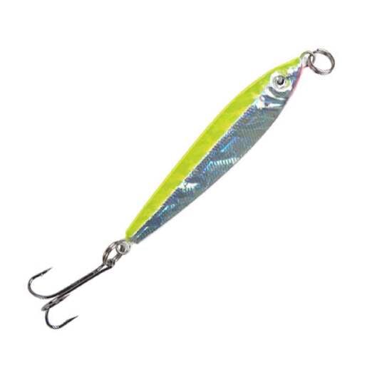 P-Line Laser Minnow Jigging Spoon - Silver Black