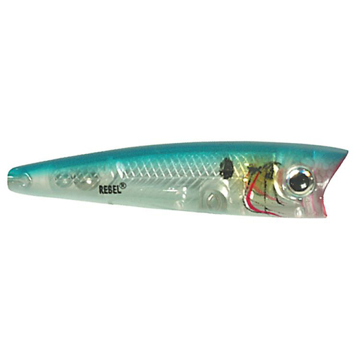 Rebel Super Pop R Topwater Hard Bait - Zell's Blue Darter 4