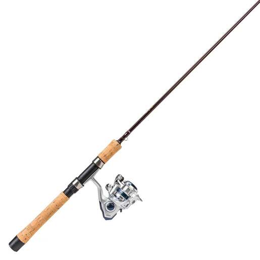 Okuma Ceilio Series 6ft 6in Spinning Rod and Reel Combo - Silver Blue Maroon Black