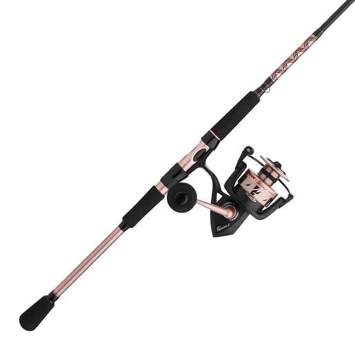 Pure Fishing Penn Pashion II Spinning Combo - Rose Gold and Black