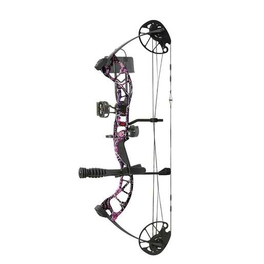 PSE Uprising 15-70lbs Left Hand Muddy Girl Compound Bow - Pink