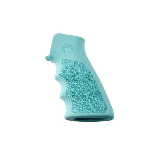 Hogue AR15/M16 OverMolded Rubber With Finger Grooves Grip - Aqua - Aqua