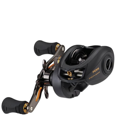 PENN Fathom Low Profile Saltwater Casting Reel - Black/Gold 400