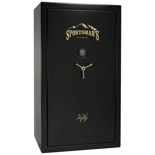 Sportsman's 50 Gun Safe by Liberty - Black/Gold - Black/Gold