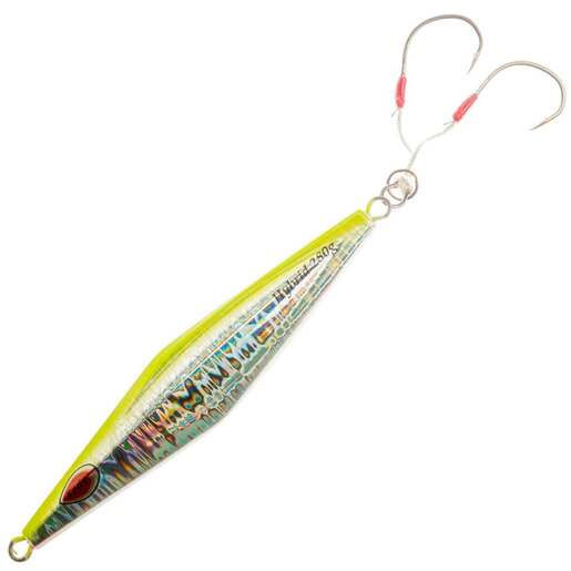 Tady Lures Slow Pitch Hybrid Jigging Spoon - Yellow White Glow