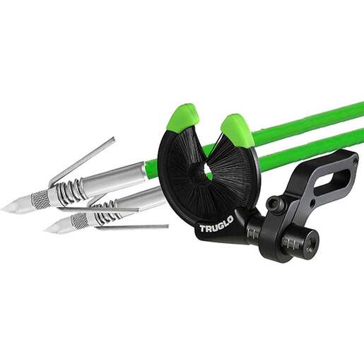 TruGlo Bowfishing EZ-Rest Combo with 2 Spring Fisher Arrows - Green