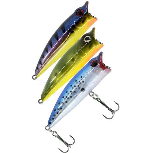 Chubbs Topwater Popper Pro Pack Towater Bait Assortment - 3 Pack - Assorted 4