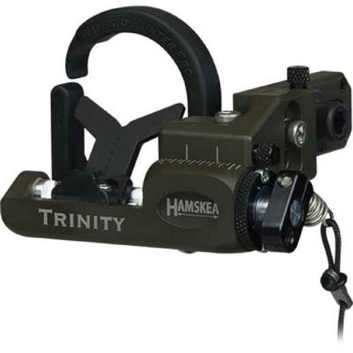 Hamskea Trinity Hunter Micro Tune String Driven Arrow Rest - OD Green - OD Green