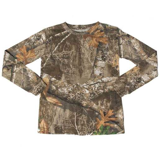 Rustic Ridge Youth Realtree Edge Long Sleeve Hunting Shirt - Realtree Edge S