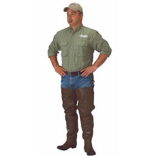 Caddis Men's Rubber Knee Harness Hip Waders - Brown 4