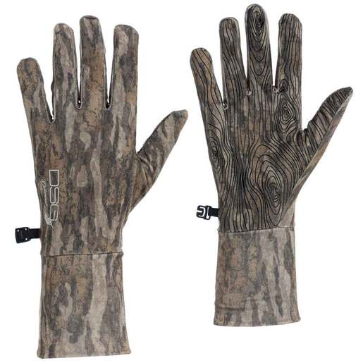 DSG Outerwear Women's Mossy Oak Bottomland D-Tech 3.0 Liner Hunting Gloves - Mossy Oak Bottomland XL