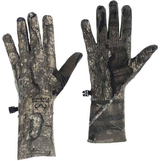 DSG Outerwear Women's Realtree Timber D-Tech 3.0 Liner Hunting Gloves - Realtree Timber XS