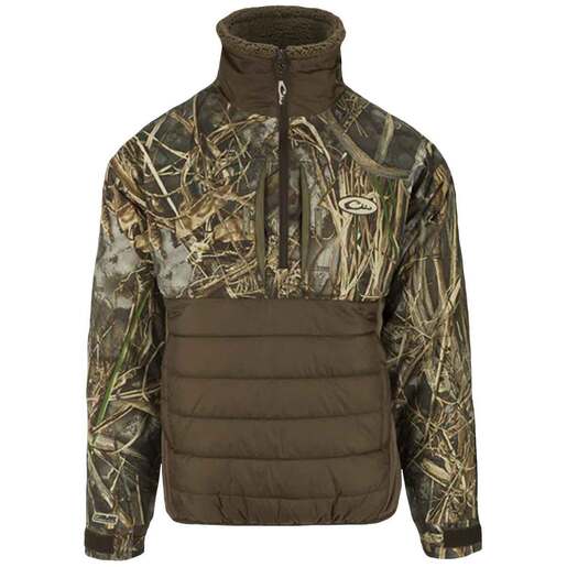 Drake Men's Max-7 LST Guardian Flex Double Down Eqwader Hunting Jacket - Realtree Max-7 L