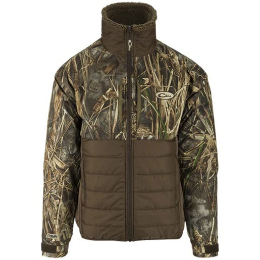 Drake Men's Max-7 LST Guardian Flex Double Down Eqwader Waterproof Hunting Jacket - Realtree Max-7 XXL