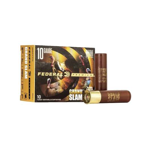 Federal Premium Grand Slam 10 Gauge 3-1/2in #5 2oz Turkey Shotshells - 10 Rounds - #5