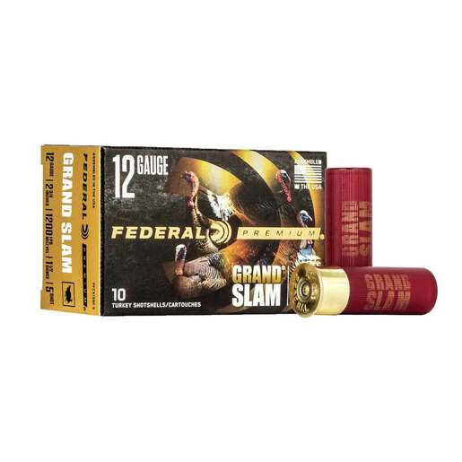 Federal Premium Grand Slam 12 Gauge 2-3/4in #5 1-1/2oz Turkey Shotshells - 10 Rounds - #5