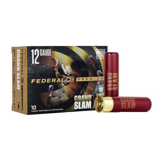 Federal Premium Grand Slam 12 Gauge 3-1/2in #4 2oz Turkey Shotshells - 10 Rounds - #4