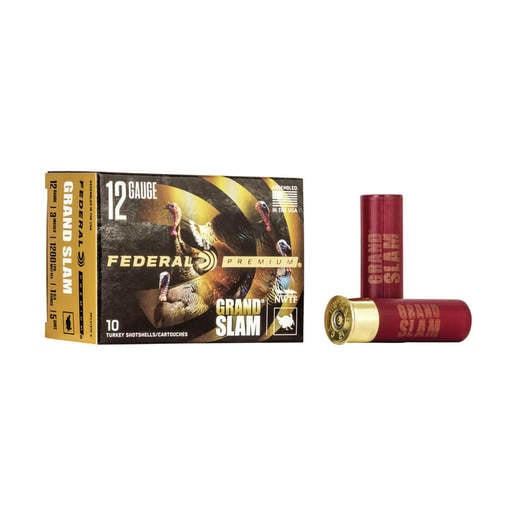 Federal Premium Grand Slam 12 Gauge 3in #5 1-3/4oz Turkey Shotshells - 10 Rounds - #5