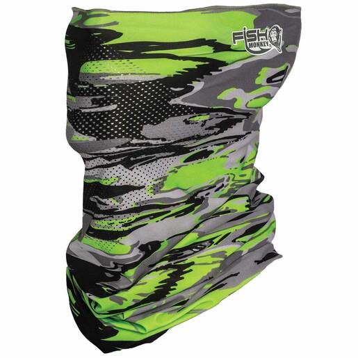 Fish Monkey Men's Sun Protection Neck Gaiter - Blue Water Camo One Size Fits Most