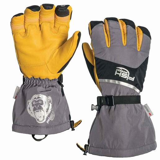 Fish Monkey Yeti Premium Unisex Ice Fishing Glove - Yeti Grey XL