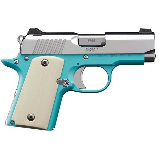 Kimber Micro 9 Bel Air 9mm 3.15in Bel Air Blue Pistol - 7+1 Rounds - Blue Subcompact