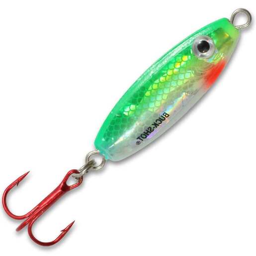 Northland Buck Shot Rattle Spoon Jigging Spoon - Glow Chub