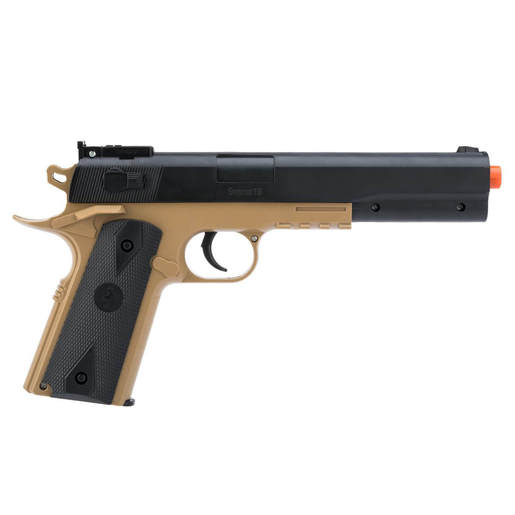 Soft Air Colt 1911 Air Pistol And Target Practice Kit - Black/Tan