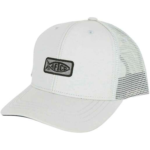 AFTCO Men's Original Fishing Trucker Hat - Silver One Size Fits Most