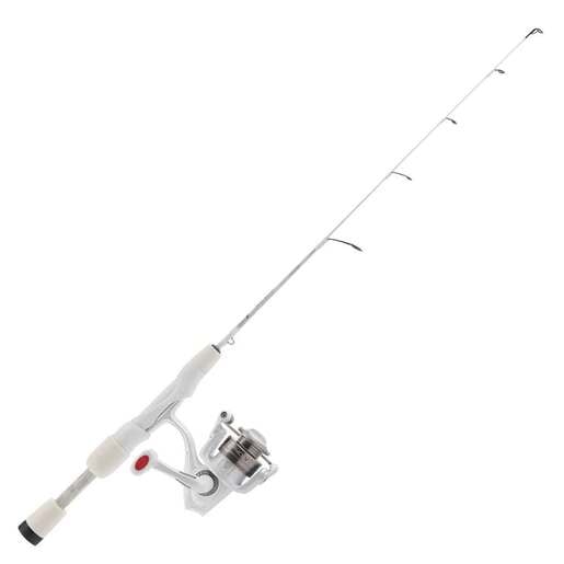 Abu Garcia Veritas Ice Fishing Spinning Reel and Rod Combo - White