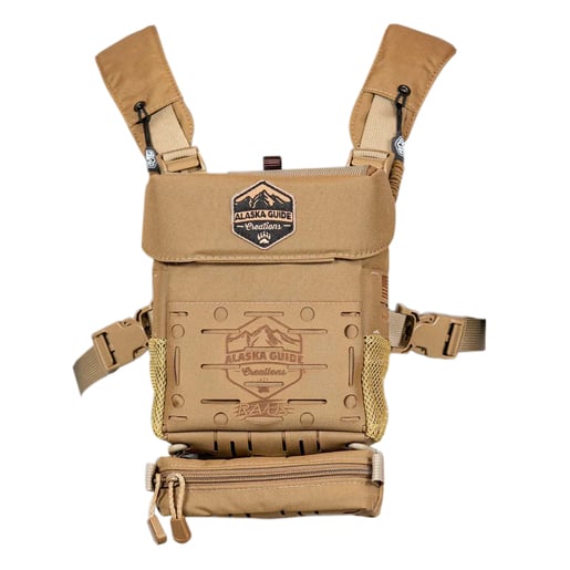 Alaska Guide Creations RAVUS Bino Pack Case - Coyote Brown