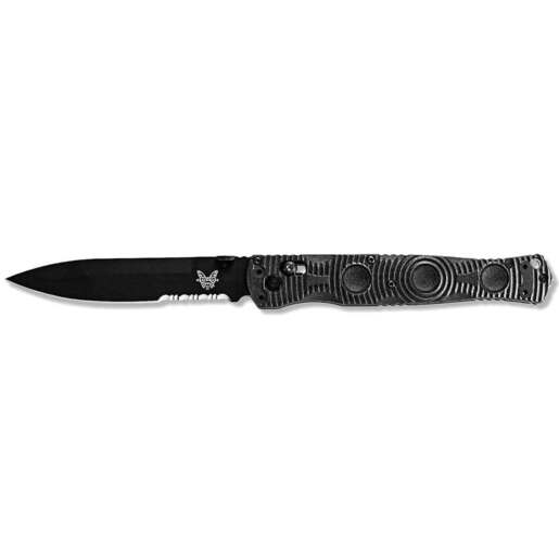 Benchmade Tactical Folder 4.47 inch Folding Knife - Black
