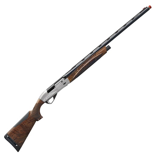 Benelli ETHOS 12 Gauge 3in Engraved Nickel Plated Semi Automatic Shotgun - 28in - Brown
