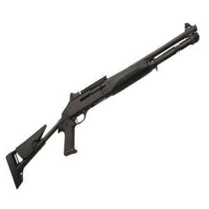 Benelli M1014 12 Gauge 3in Anodized Black Semi Automatic Shotgun - 18.5in - Black