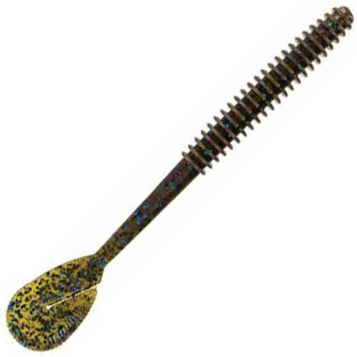 Big Bite Baits Tour Swim Curly Tail Worm - Green Pumpkin
