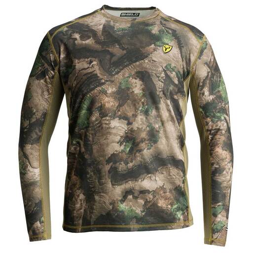 Blocker Outdoors Men's Mossy Oak Elements Terra Angatec Long Sleeve Hunting Shirt - Mossy Oak Elements Terra S